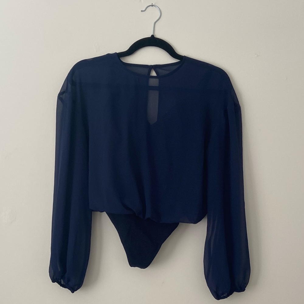 Wilfred - Bodysuit Blouse - Navy - XS